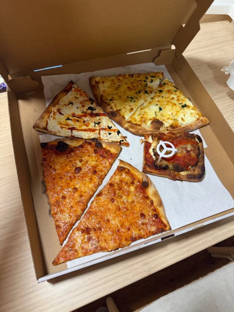 Pizza slices
