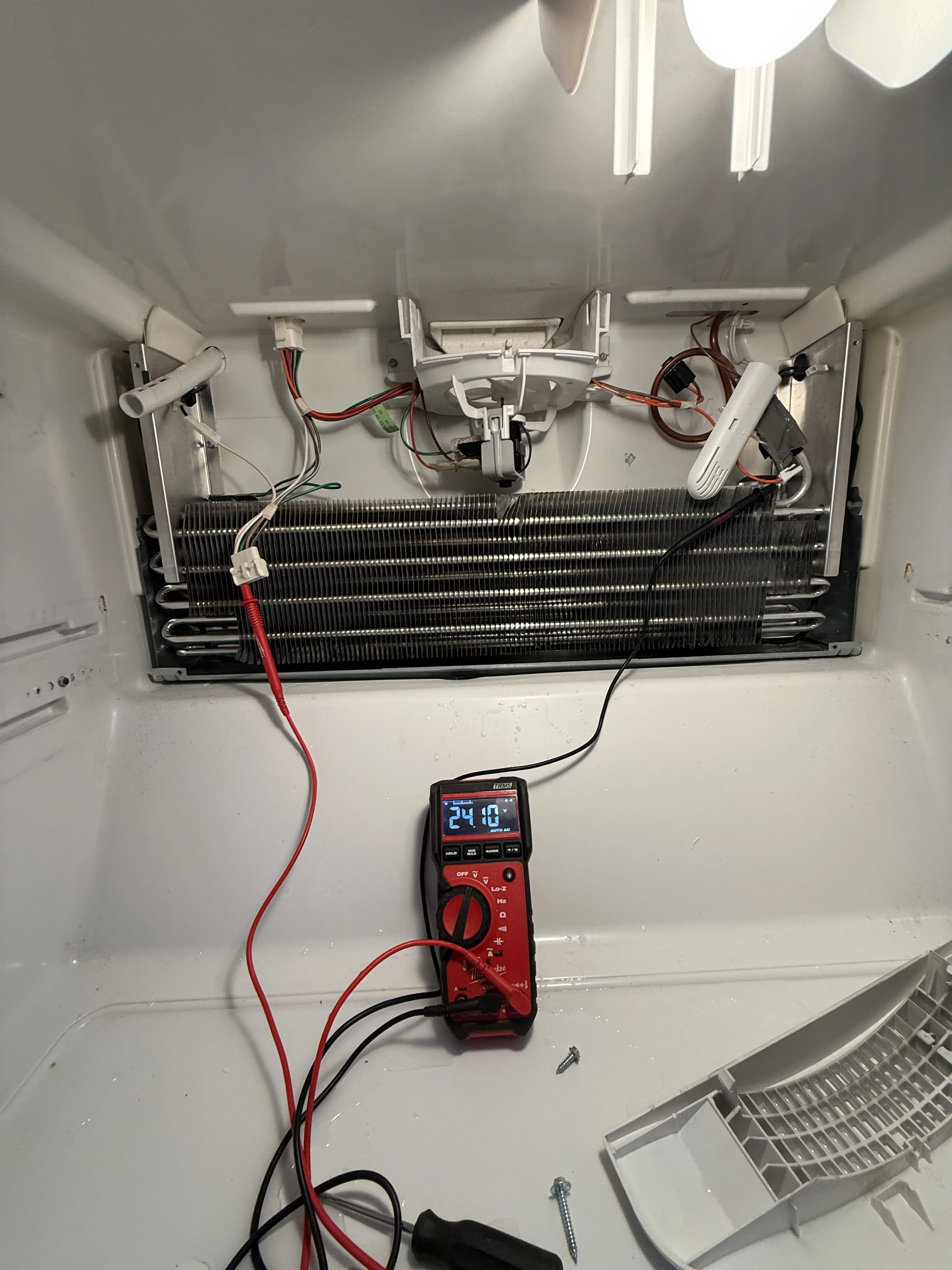 Whirlpool Refrigerator - Defrost system failure